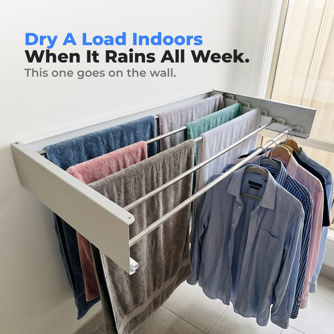 Wall Mounted Clothes Drying Rack