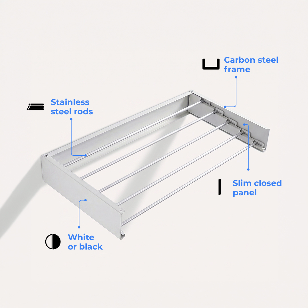 Wall Mounted Clothes Drying Rack