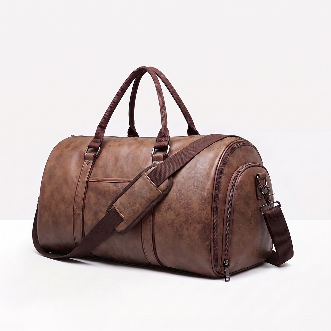 Theo | Leather Weekender Duffle