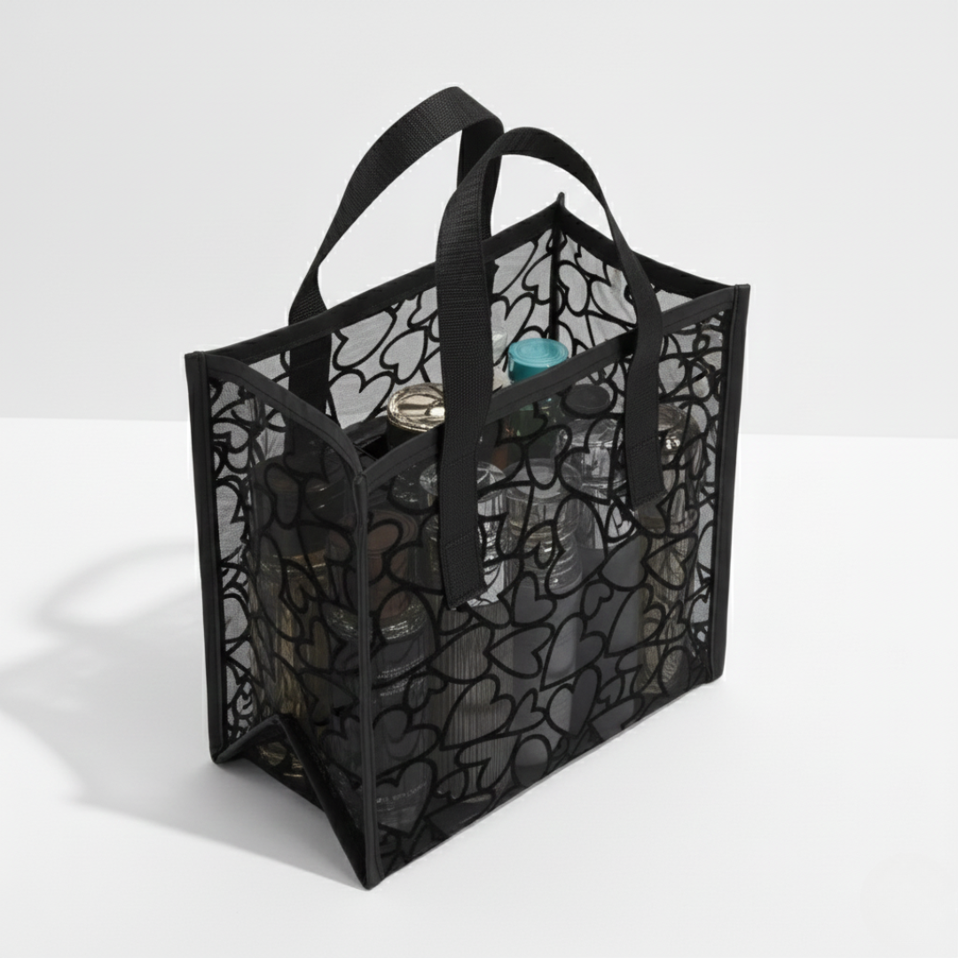 Breathable Black Mesh Carryall
