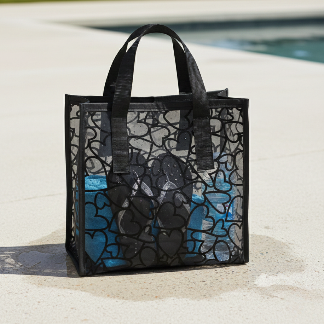 Breathable Black Mesh Carryall