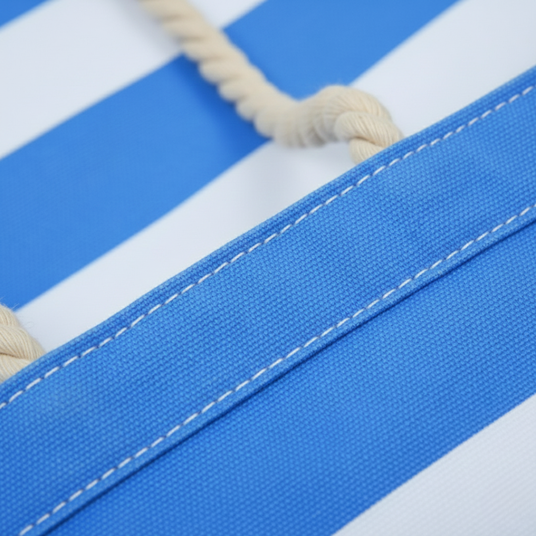 Claire Striped Canvas Tote