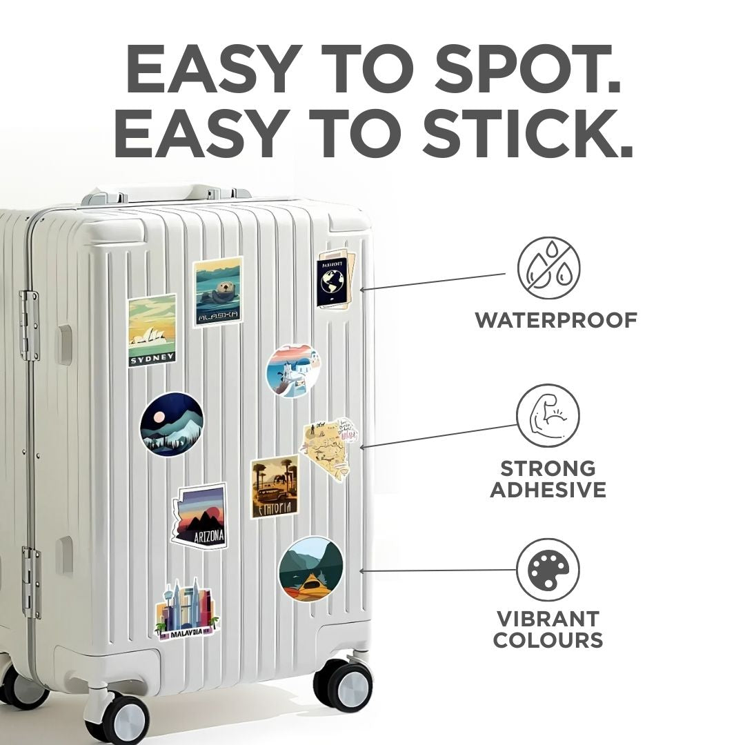 Luggage Travel Stickers | 100pc Set