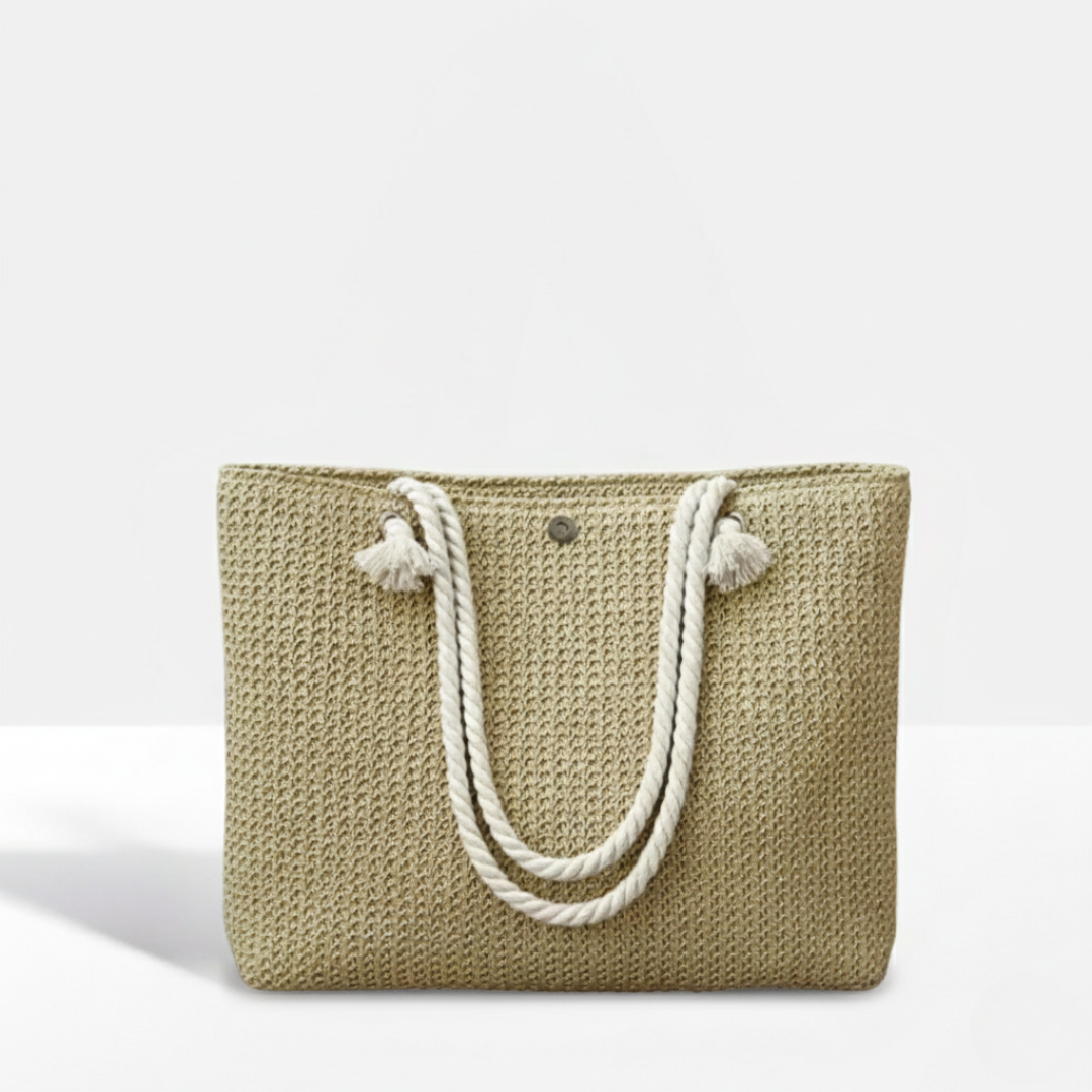Natural Woven Summer Carryall