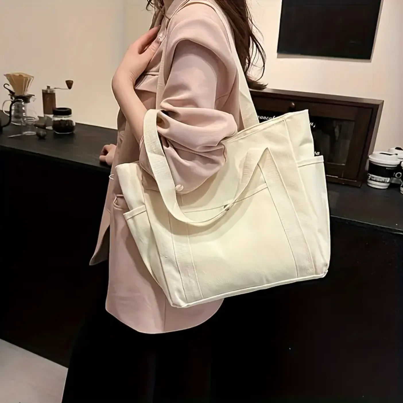 Sienna Canvas Shoulder Bag