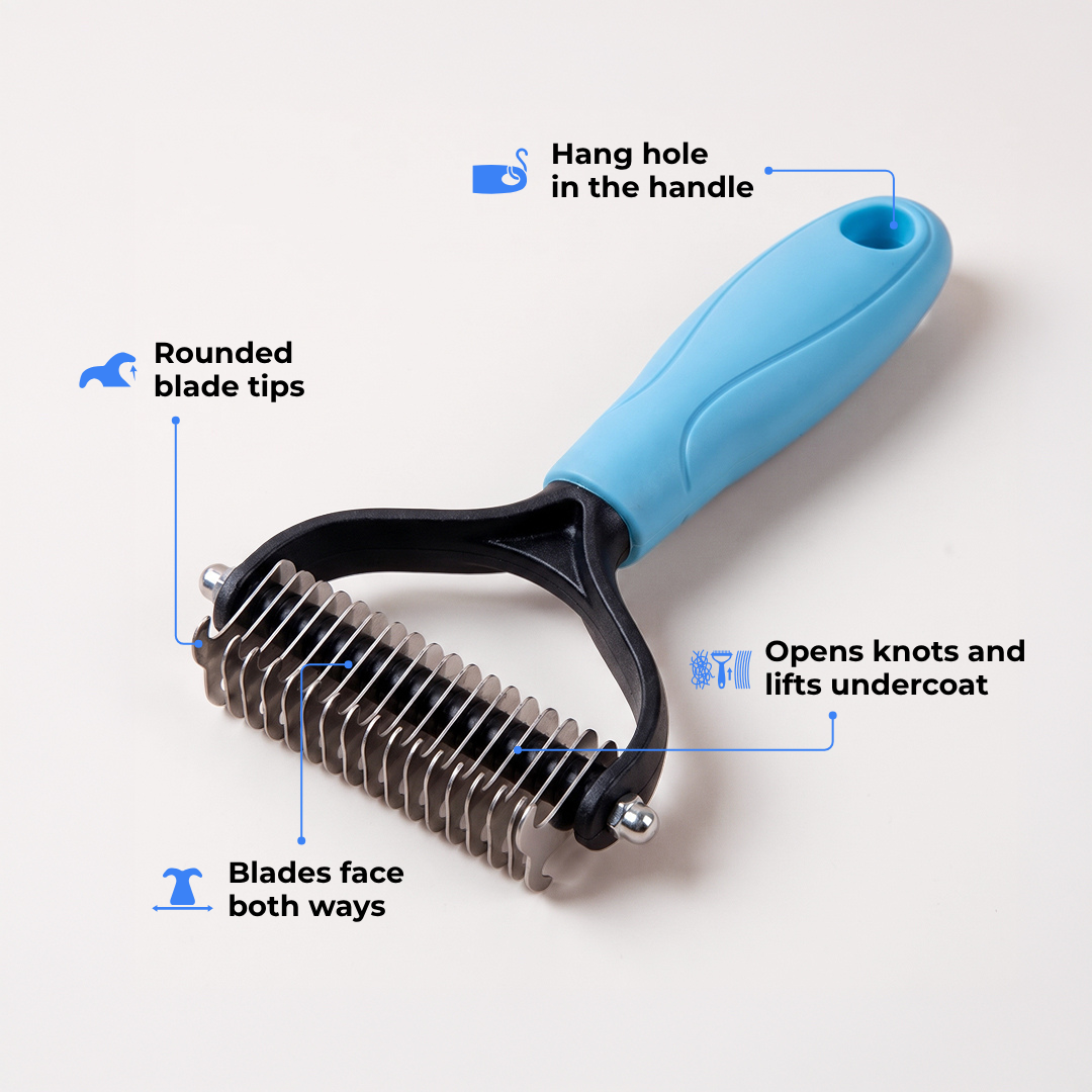 Deshedding & Dematting Pet Brush