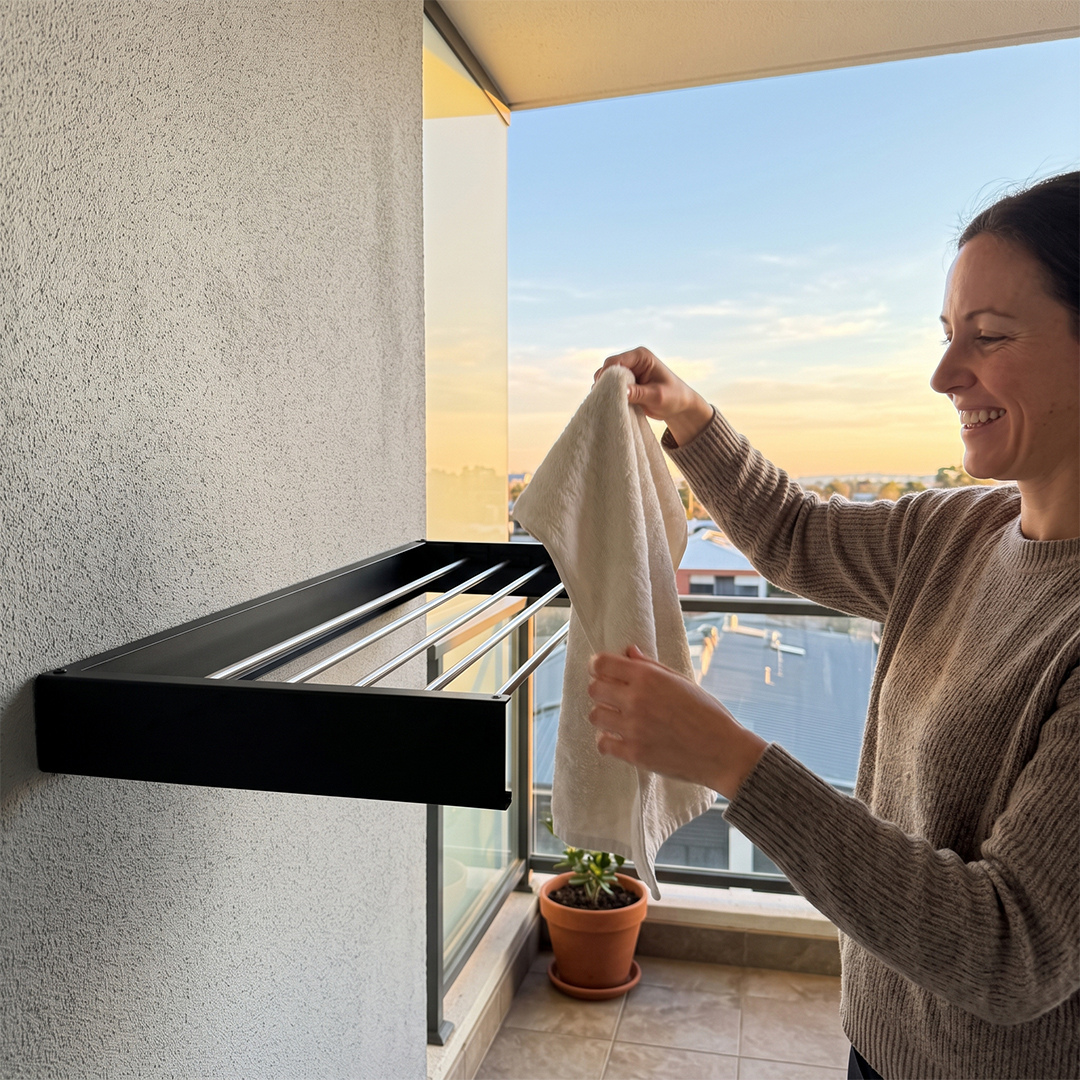 Wall Mounted Clothes Drying Rack