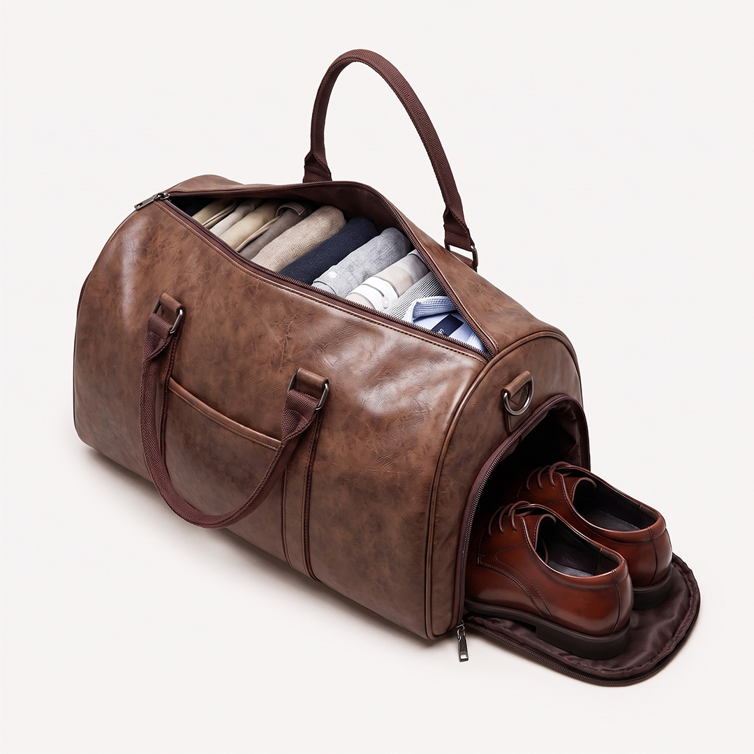 Theo | Leather Weekender Duffle