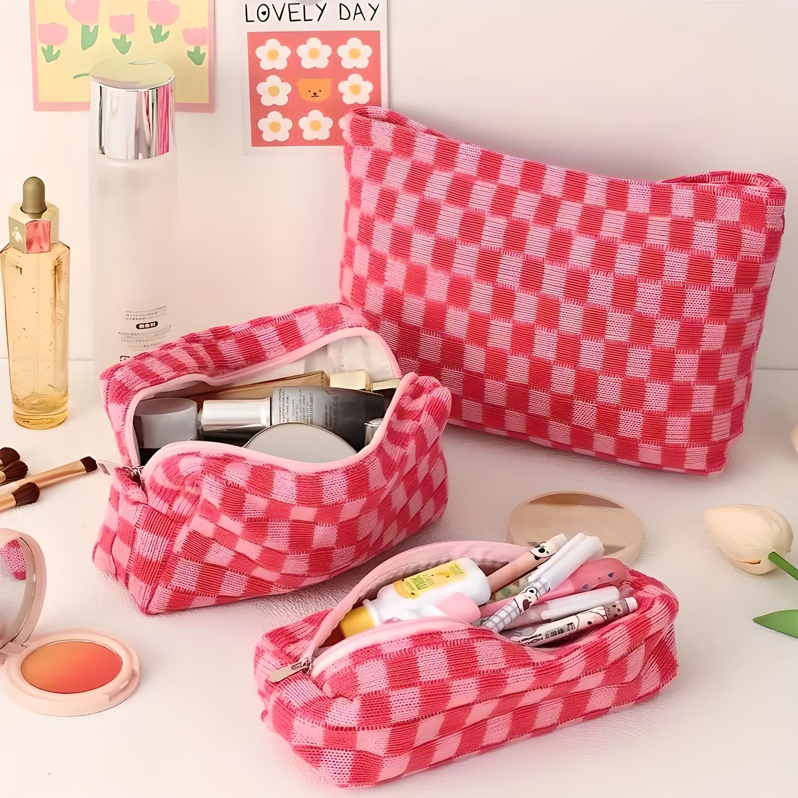 Jessica | 3-Piece Cosmetic Bag Set
