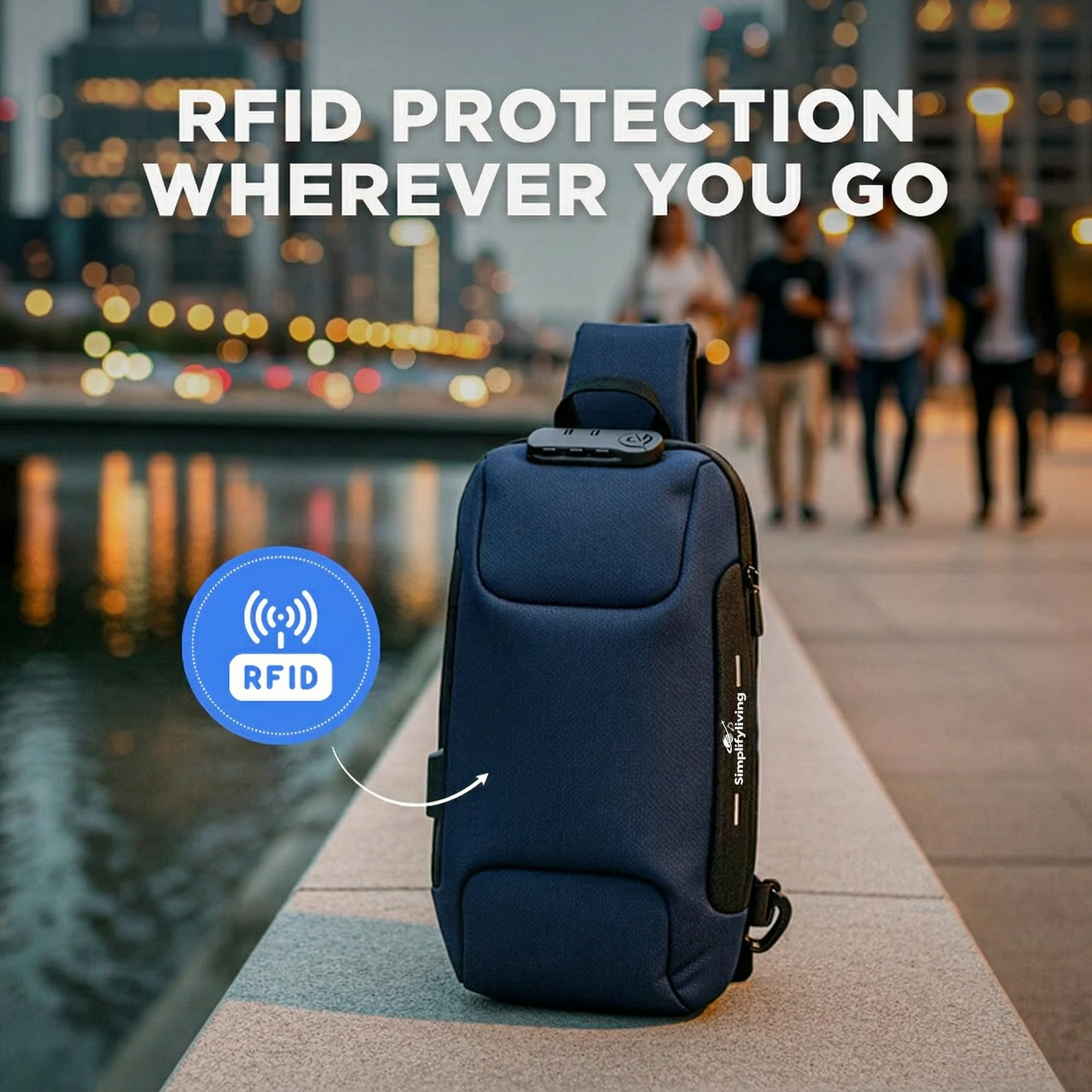 Anti-Theft Crossbody Charging Bag