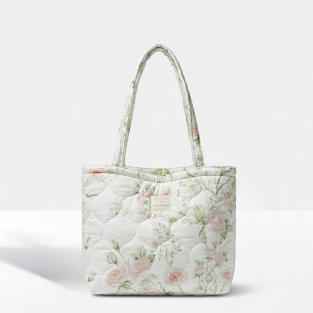 Aurora Quilted Floral Tote