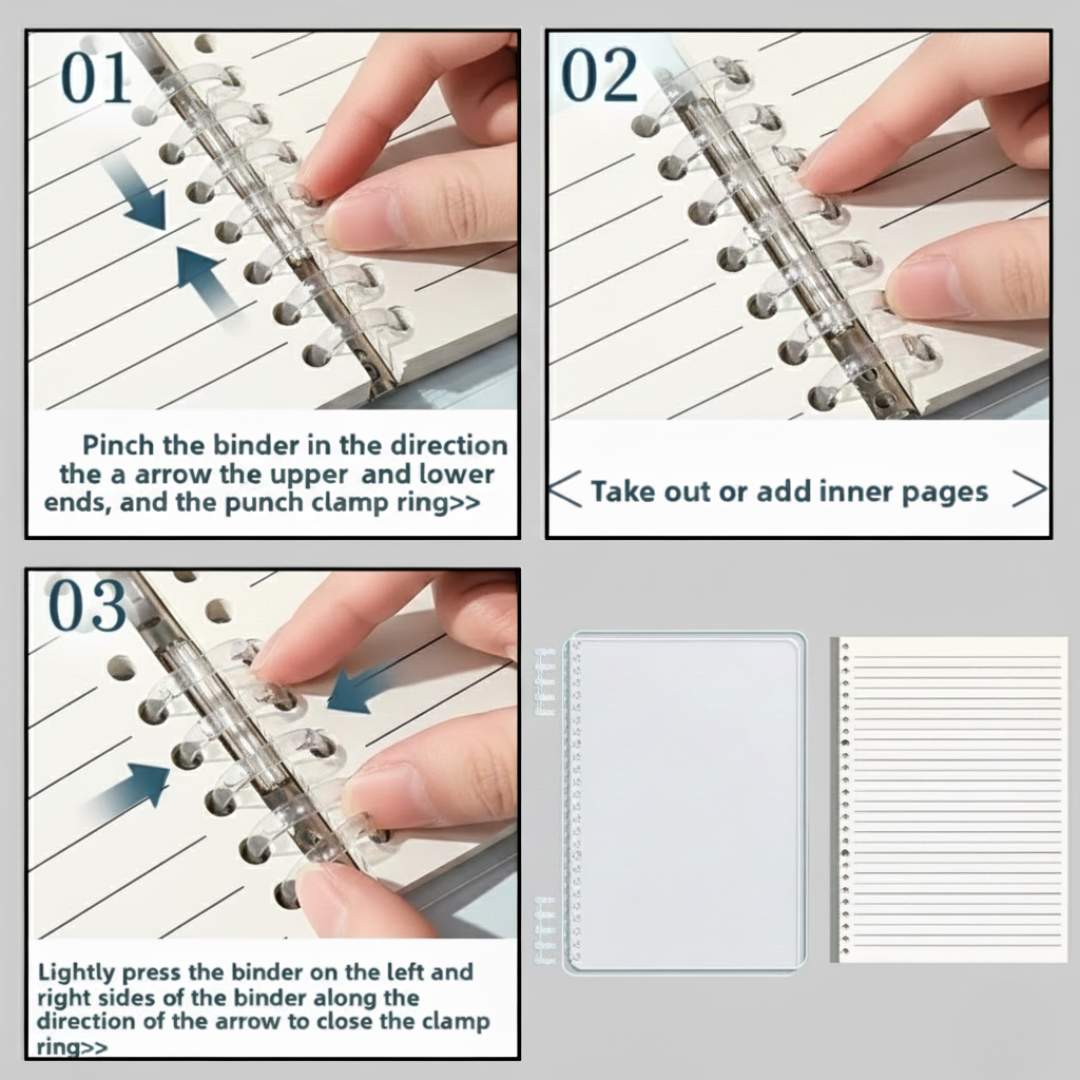 Transparent Looseleaf Notebook