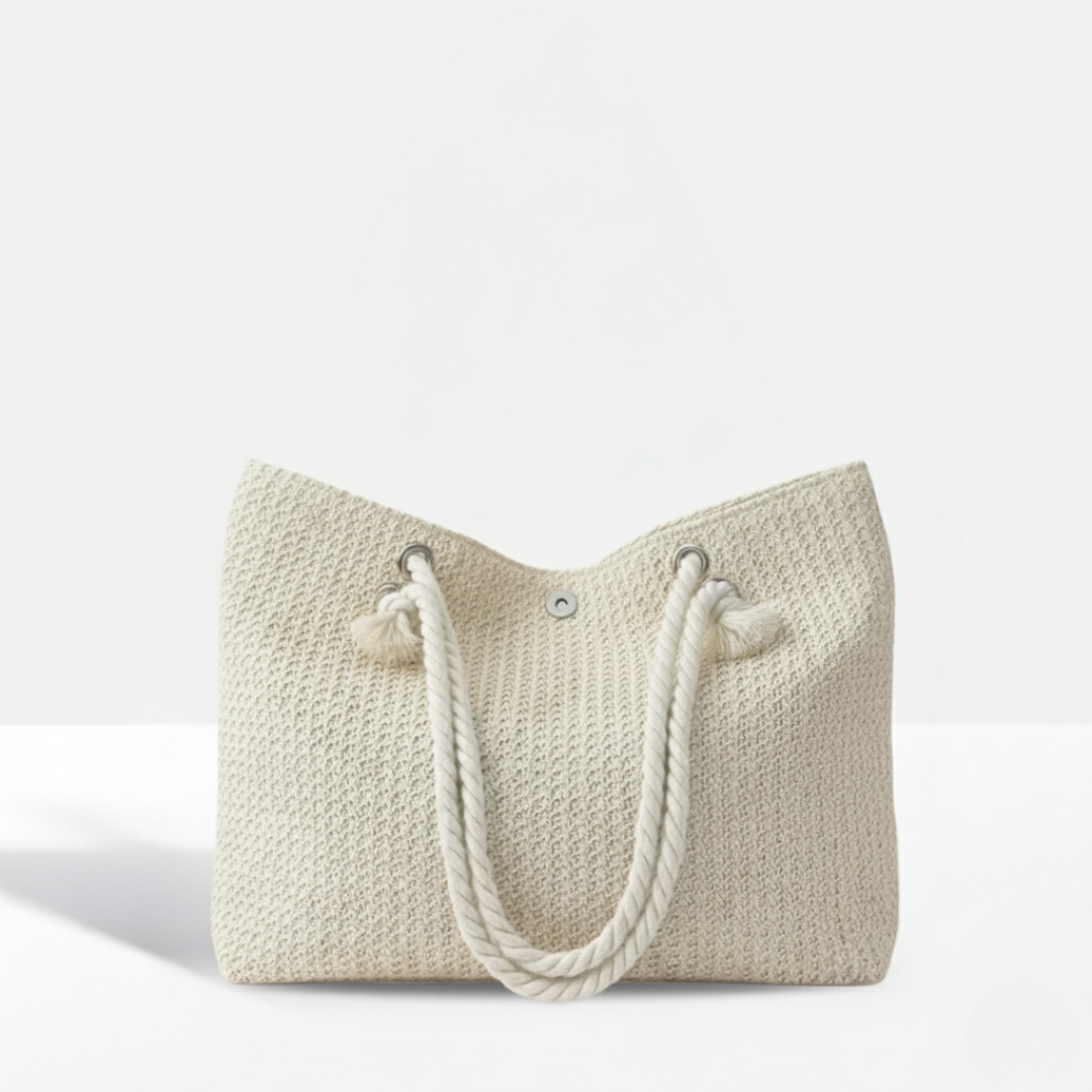 Natural Woven Summer Carryall